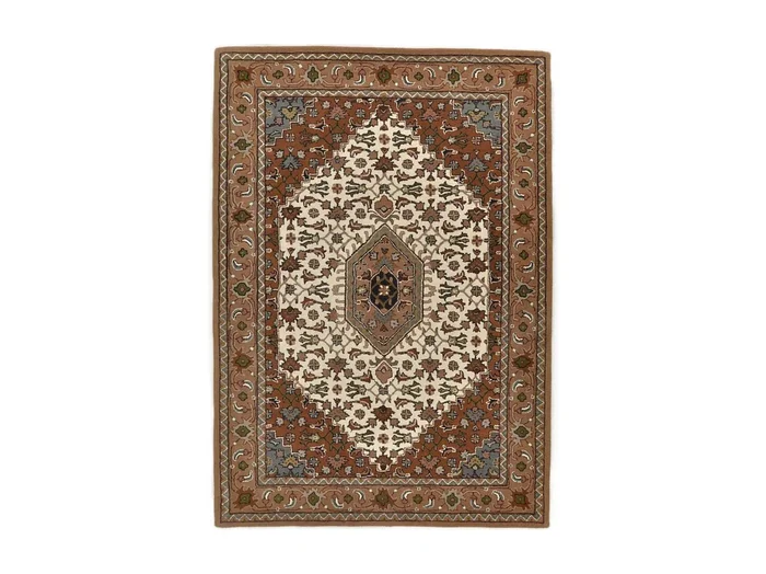Alfombra oriental tejida a mano con lana 250×300 cm Beige Royal Orient