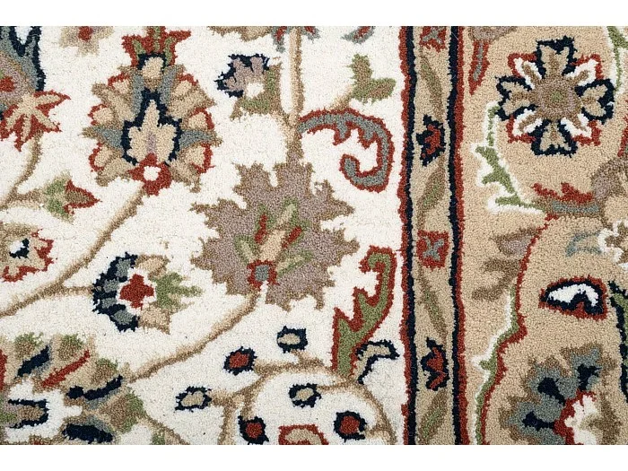 Alfombra oriental tejida a mano con lana 250×350 cm Beige Royal Orient