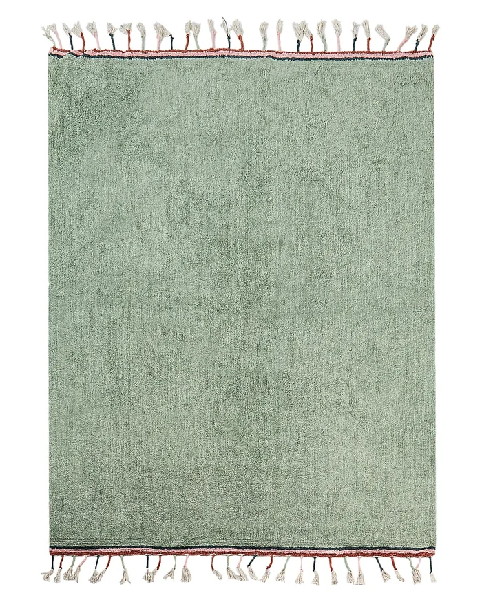Alfombra para niños CAPARLI Verde claro 140 x 200 cm Algodón