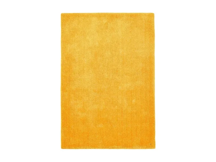 Alfombra Shaggy tejida a mano 65×135 cm Oro Cozy