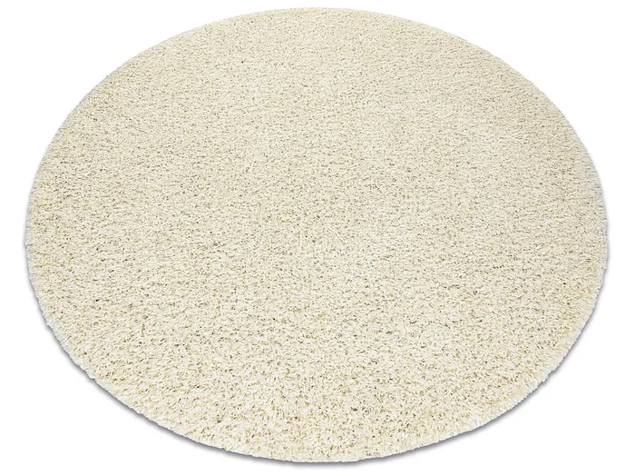 Alfombra SOFFI circulo shaggy 5cm crema cercle 120 cm