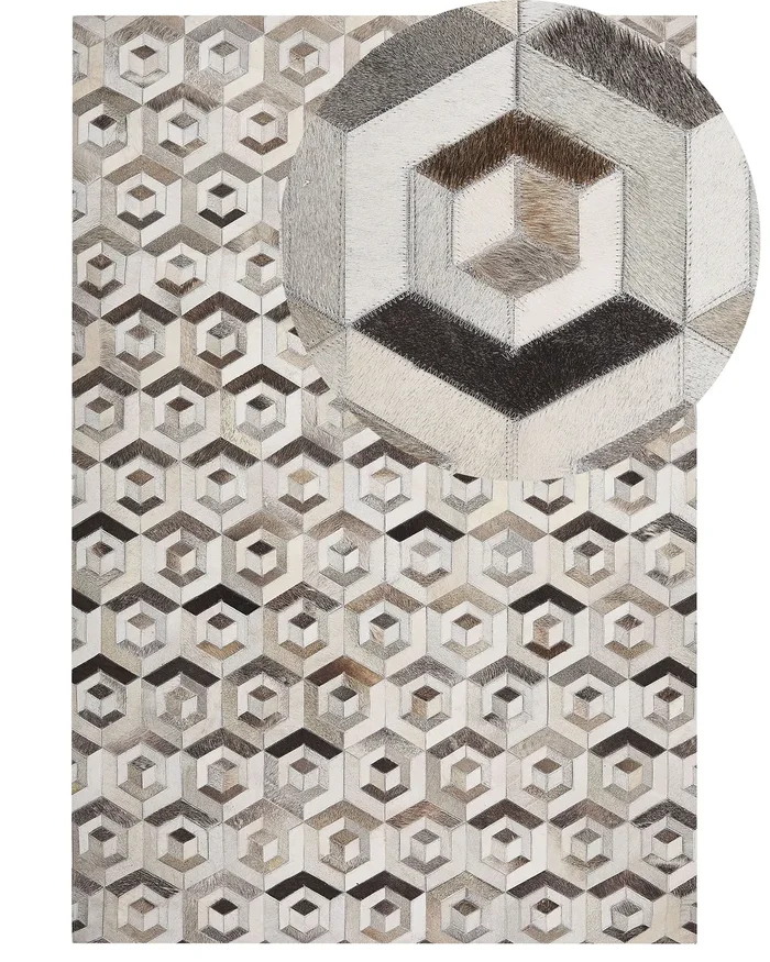 Alfombra TAVAK Beige 140 x 200 cm Piel