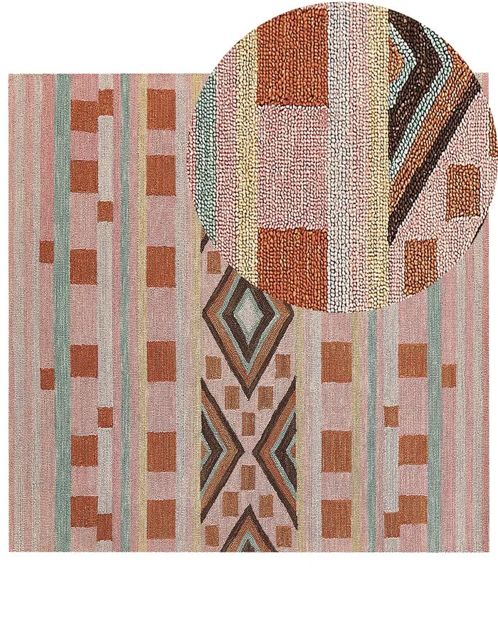 Alfombra YOMRA Multicolor 200 x 200 cm Lana
