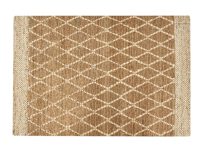 Alfombra ZORAVA 160 x 230 cm Yute Beige