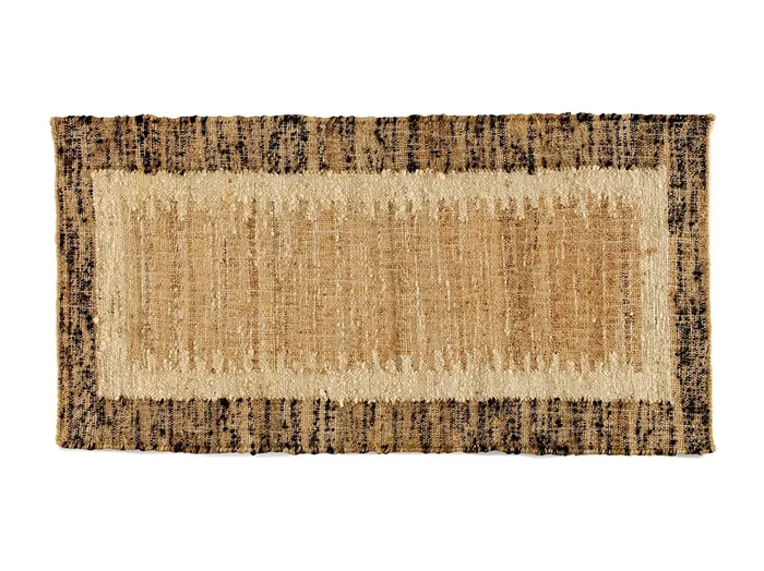 Alfombrilla yute lana y algodón 60×120 cm