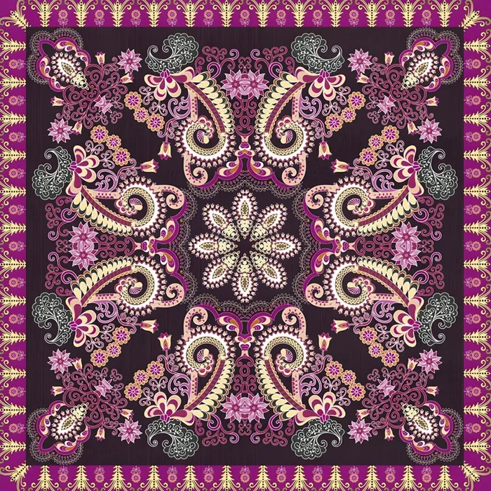 Algodón Alfombra de Área Multicolor Marroquí Tapete Lavable con Patrón de Flores para Salón – Rojo rosado 80 x 160 cm