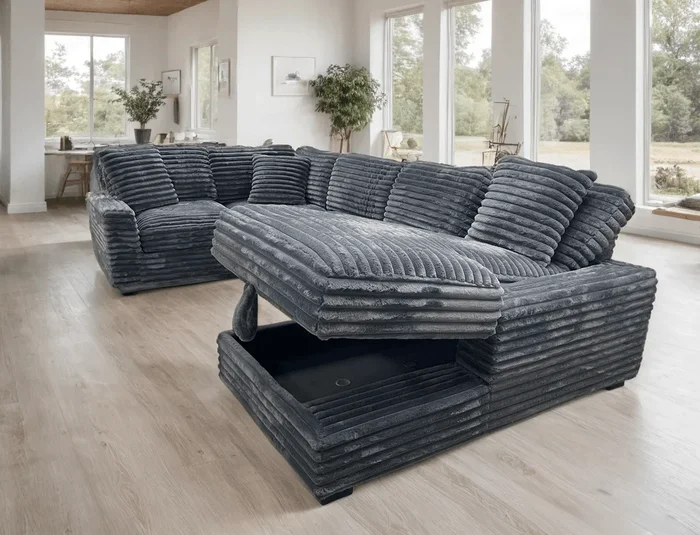 Alisson Gray Storage Right Arm Facing (RAF) Sectional