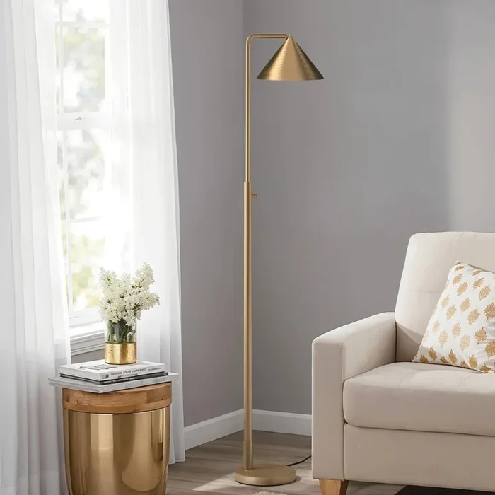 Alora Mood – Lámpara de pie REMYCK 1xE27/60W/230V dorada