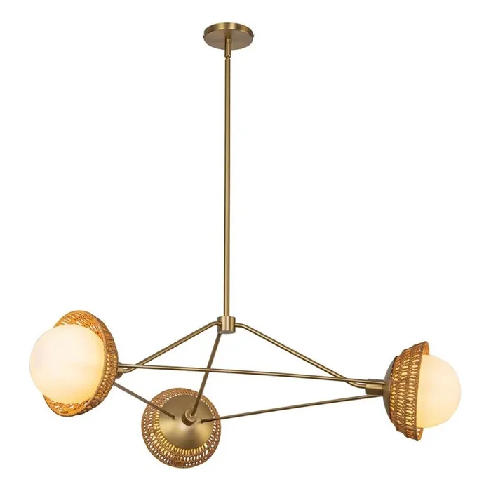 Alora Mood – Lámpara de techo con varilla PERTH 3xE14/40W/230V dorada