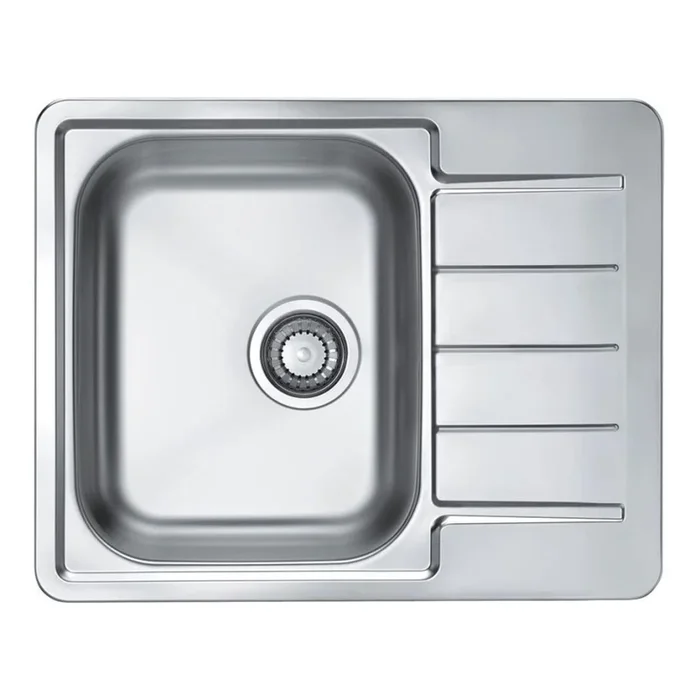 ALVEUS 1125356 – Fregadero de cocina LINE 61,5×50 cm acero mate/satén