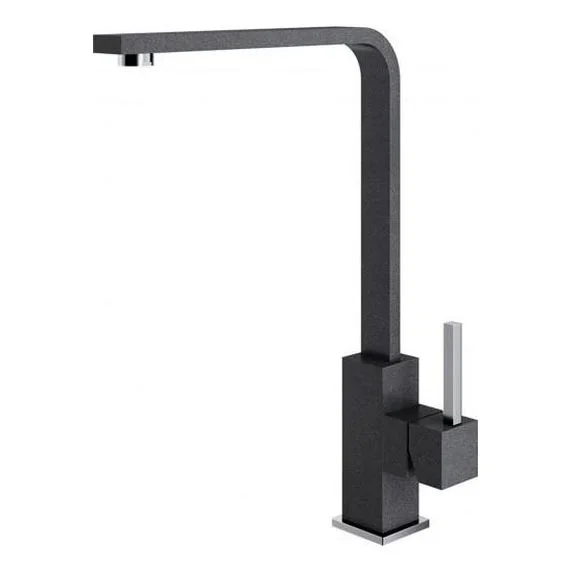 ALVEUS 1136742 – Grifo de fregadero AFRA 32,3 cm granito/negro