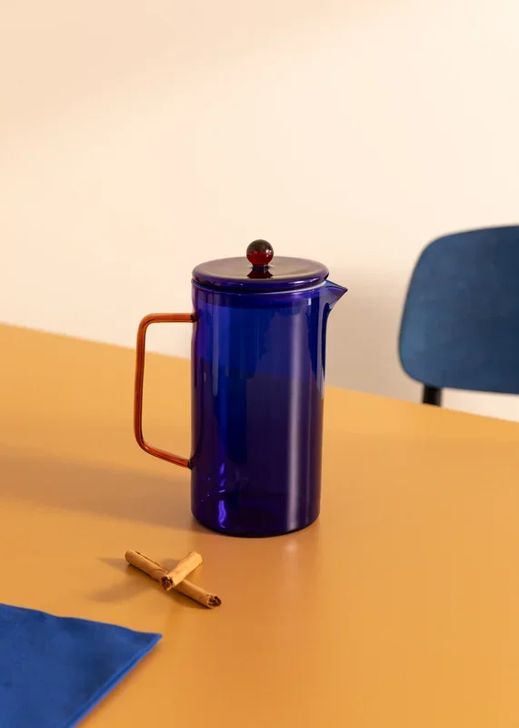 AMBAR COLLECTION – Jarra alta 1L de vidrio de borosilicato