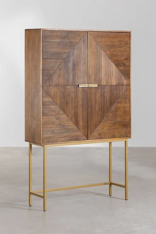 Aparador Alto en Madera de Mango Baty Madera Mango – SKLUM