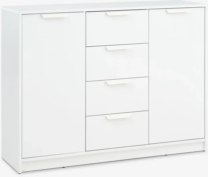 Aparador JENSLEV 2 puertas 4 cajones blanco