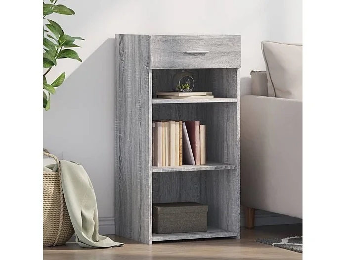 Aparador madera de ingeniería gris Sonoma 45×42,5×93 cm