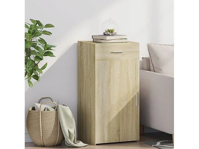 Aparador madera de ingeniería roble Sonoma 45×42,5×93 cm