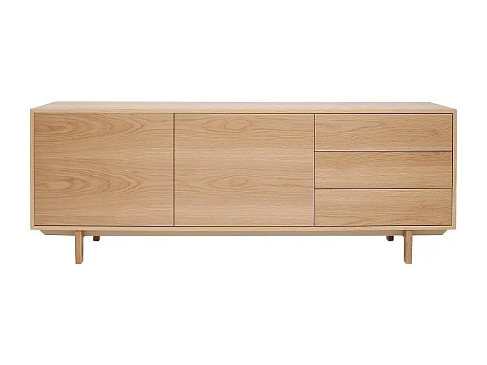 Aparador nórdico de madera clara 195 cm SID