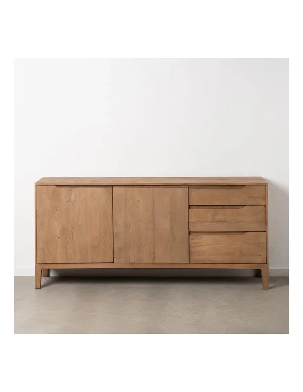 Aparador VEDRANA 2 puertas,3 cajones en madera de mango 193 x 87 cm.