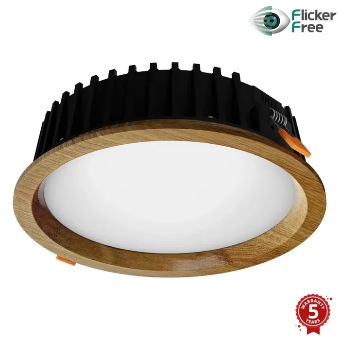 APLED – Lámpara empotrable LED RONDO WOODLINE LED/12W/230V 4000K diá. 20 cm roble madera maciza