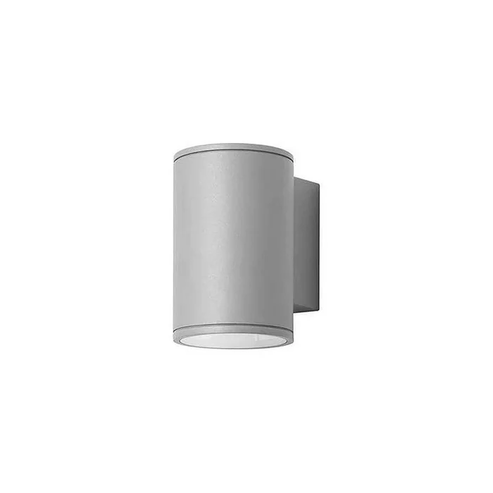 aplique de exterior aluminio color gris serie orion single 9cm