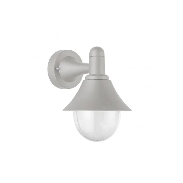 aplique de exterior policarbonato color gris serie mentol 18.1cm