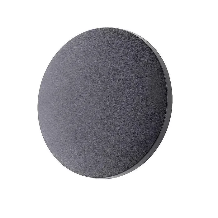 aplique de exterior policarbonato color negro serie yika 16.4cm