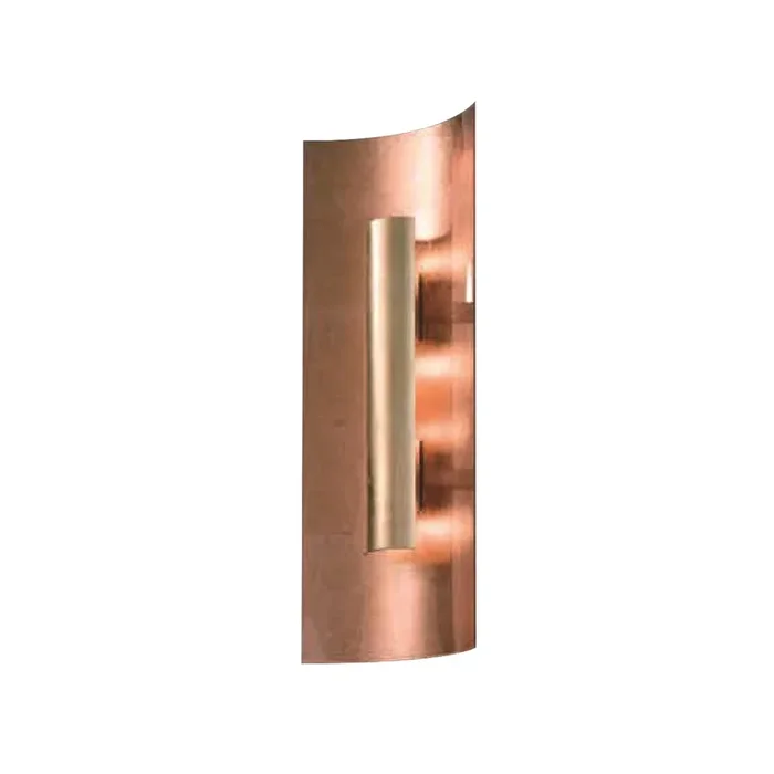 Aplique de pared Aura Kupfer pantalla Gold, altura 30cm