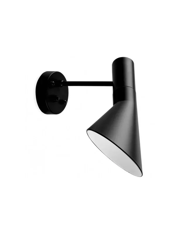 Aplique de pared JACOBSEN, metal negro