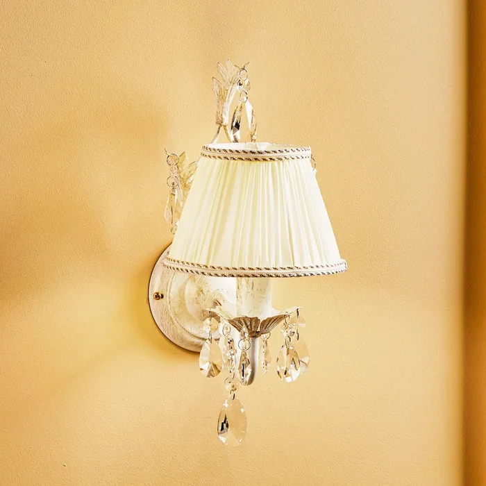 Aplique de pared Karen 1 luz marfil