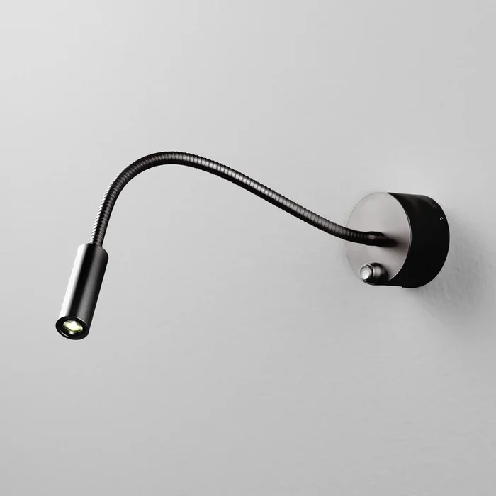 Aplique de pared LED Egger DLS Zooom T Flex, 2.700K, negro