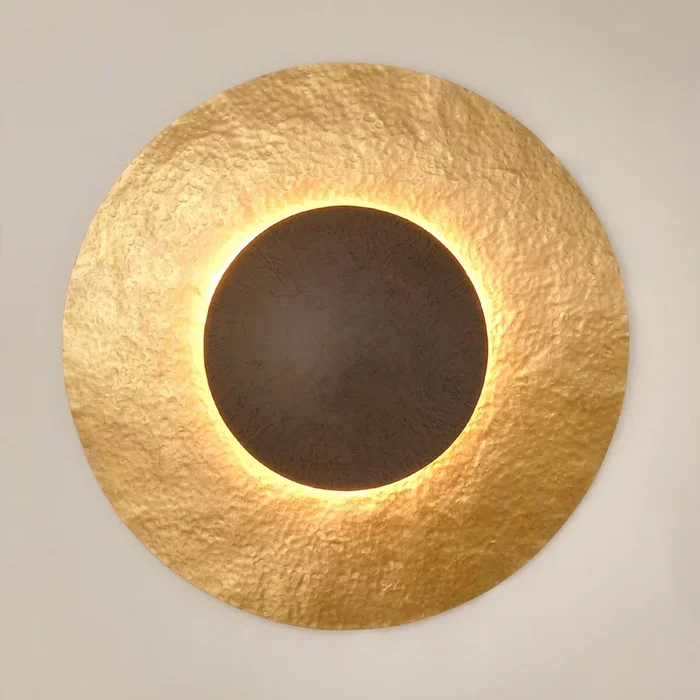 Aplique Satellite 2 en oro-marrón, Ø 91 cm