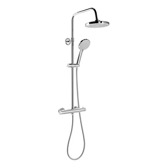 Aqualine – Conjunto de ducha con grifo termostático LIGA cromo brillante