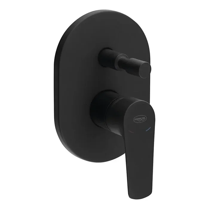 Aqualine – Grifo de ducha para instalación empotrada LOTTA negro mate