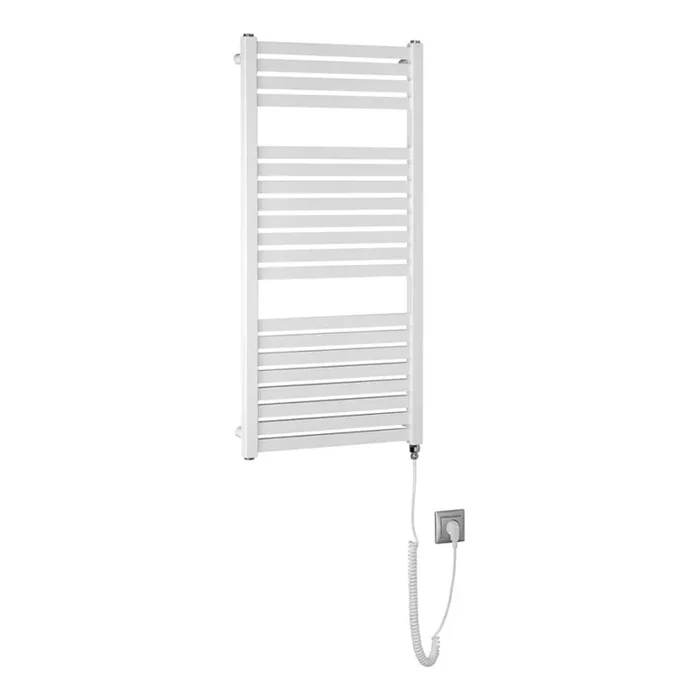Aqualine – Radiador eléctrico de baño TONDI-E 300W/230V 97 cm blanco recto