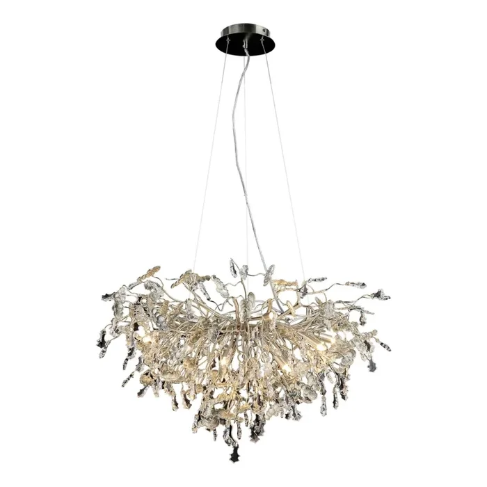 Araña de cristal 13xG9/40W/230V cromo brillante