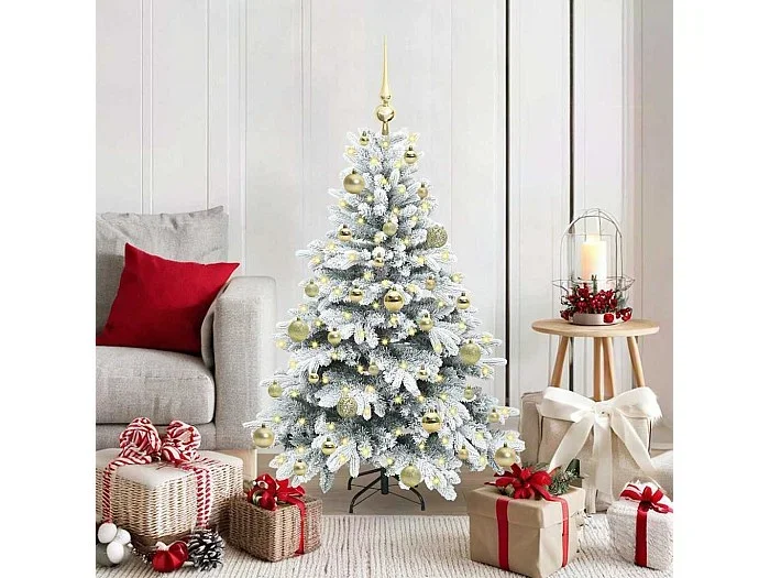 Árbol de Navidad artificial con 150 LED Verde 120 cm PE y PVC
