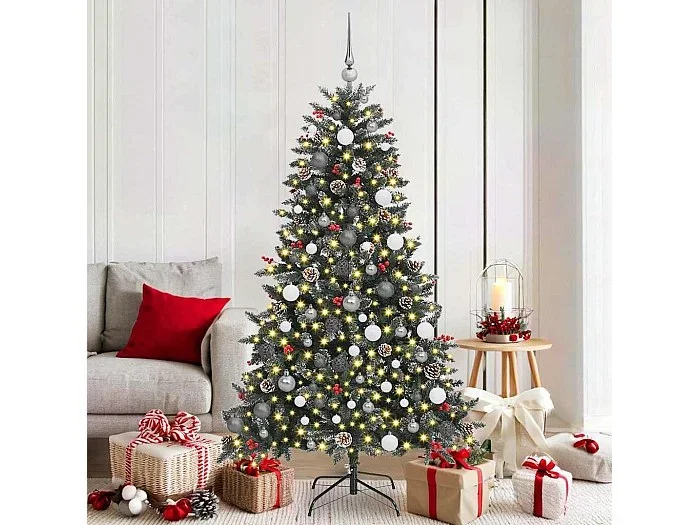 Árbol de Navidad artificial con 300 LED Verde 99 x 99 x 180 cm