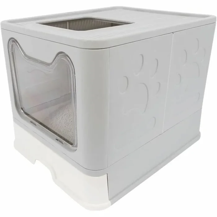 Arenero para Gatos MPETS SILE TOP Gris Plástico