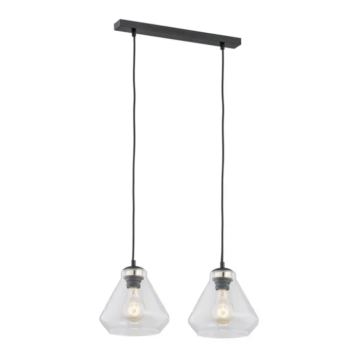 Argon 0854 – Lámpara colgante DECORATO 2xE27/15W/230V negro