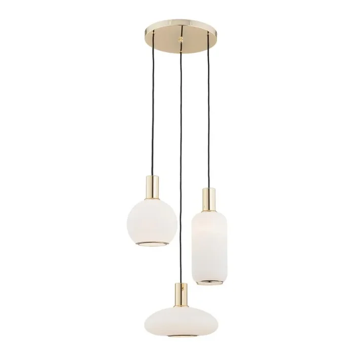 Argon 1489 – Lámpara colgante SAGUNTO 3xE27/15W/230V latón