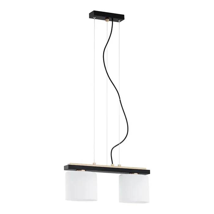 Argon 7164 – Lámpara colgante CANOA 2xE27/15W/230V negro