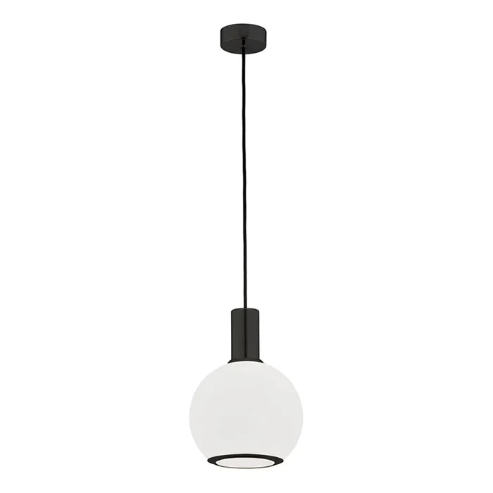 Argon 8564 – Lámpara colgante SAGUNTO PLUS 1xE27/15W/230V diá. 20 cm negro