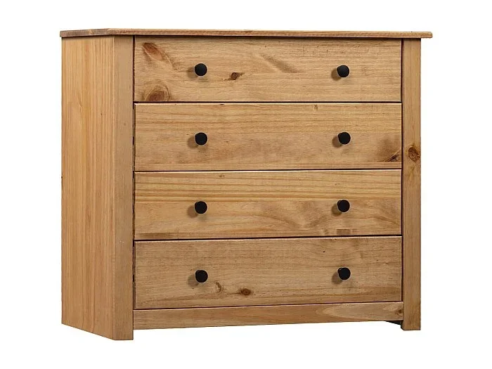 Armario auxiliar de madera de pino estilo Panamá 80x40x73 cm
