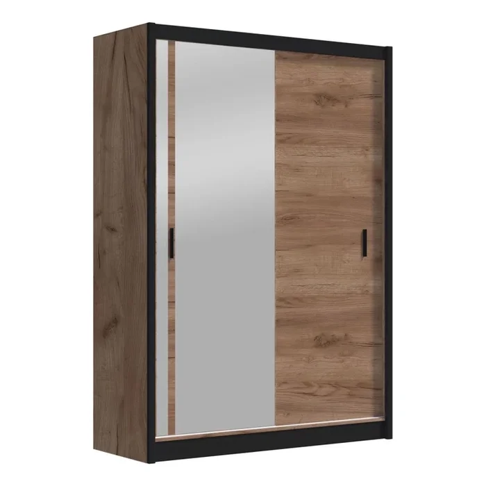 Armario con espejo SABRINA 150×215 cm roble craft