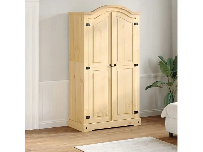 Armario Corona 102x52x186 cm madera maciza de pino