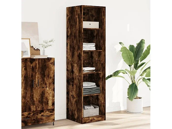 Armario roble ahumado 50x50x200 cm madera contrachapada