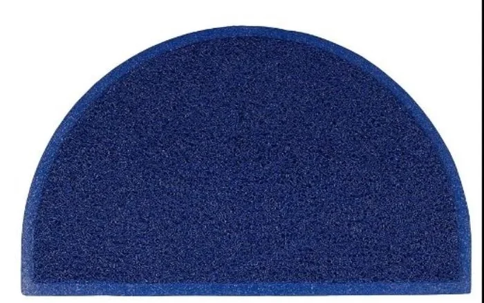 Arquiservi – Felpudo semiluna rizado PVC Azul 45×75