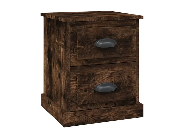 Arras Mesita de noche madera contrachapada roble ahumado 39x39x47,5cm