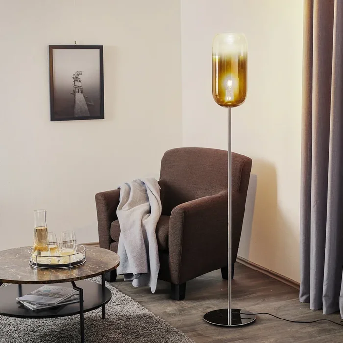 Artemide Gople lámpara de pie bronce/plata