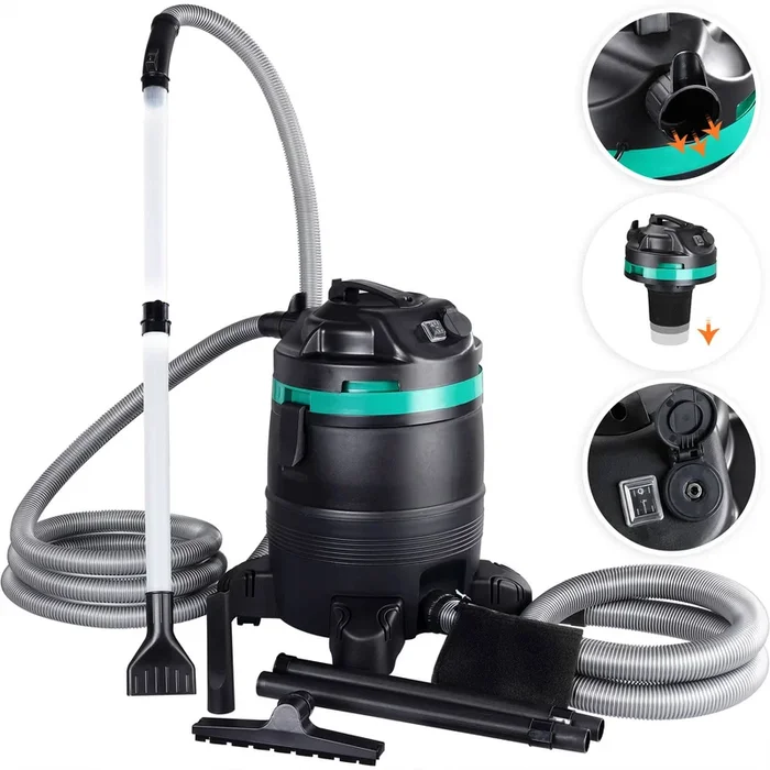 Aspirador de estanques limpia fondos, 1400W, 35L